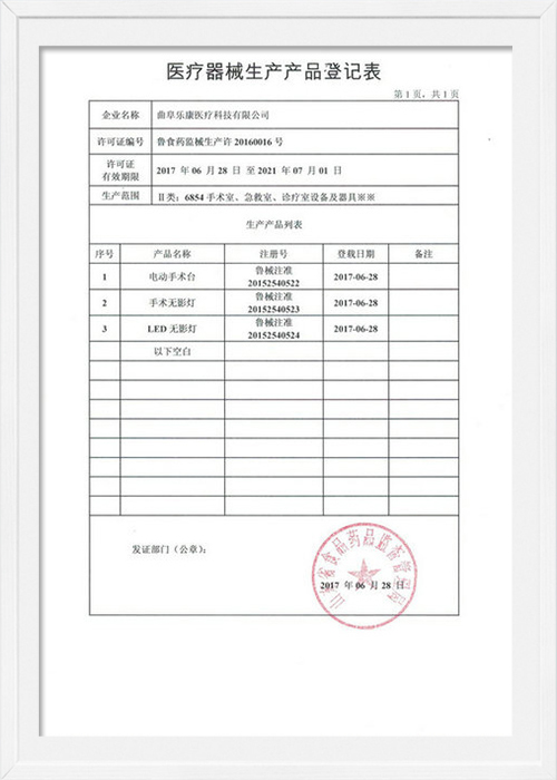 樂康 產品登記表（新版）